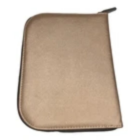 H By Halston Metallic Gold Zip Jewelry Case Travel Organizer 9”x6” NWT - Picture 5 of 5